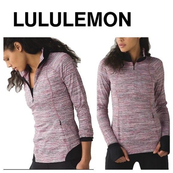 lululemon athletica Tops - LULULEMON Runderful 1/2 Zip - Space
Dye Camo Berry Rumble Multi / Black Trim